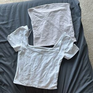 Aritzia 2 for 1 deal!! Tube top and crop top